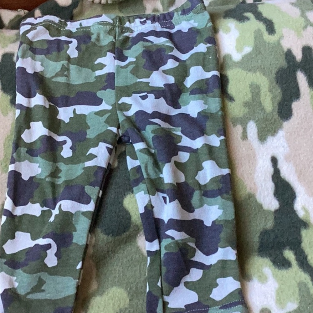 Kids Camouflage Print Bottoms